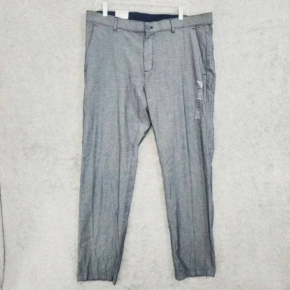 NWT Calvin Klein Men's Slim Fit Dress Pants W36 L32 Gray 11CT